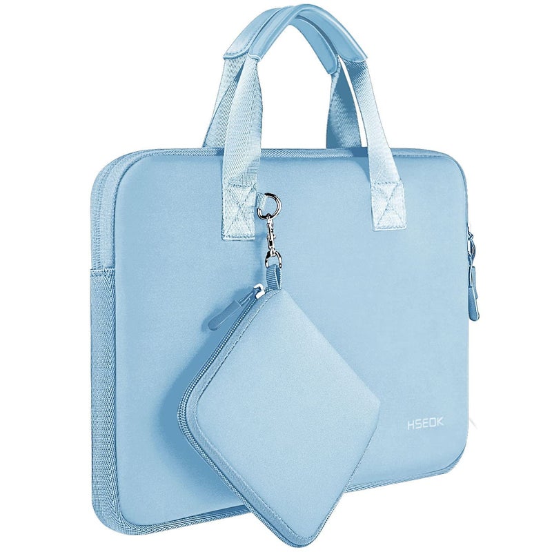 Hseok Laptop Sleeve 13.3-14 inch Case with Small Pouch, Neoprene Computer Bag Compatible with MacBook Pro 14" M4/M3/M2/M1 2025-2021, Mac Air/Pro 13.3" and Most 13-14 inch Notebooks,S02B01 - Image 1