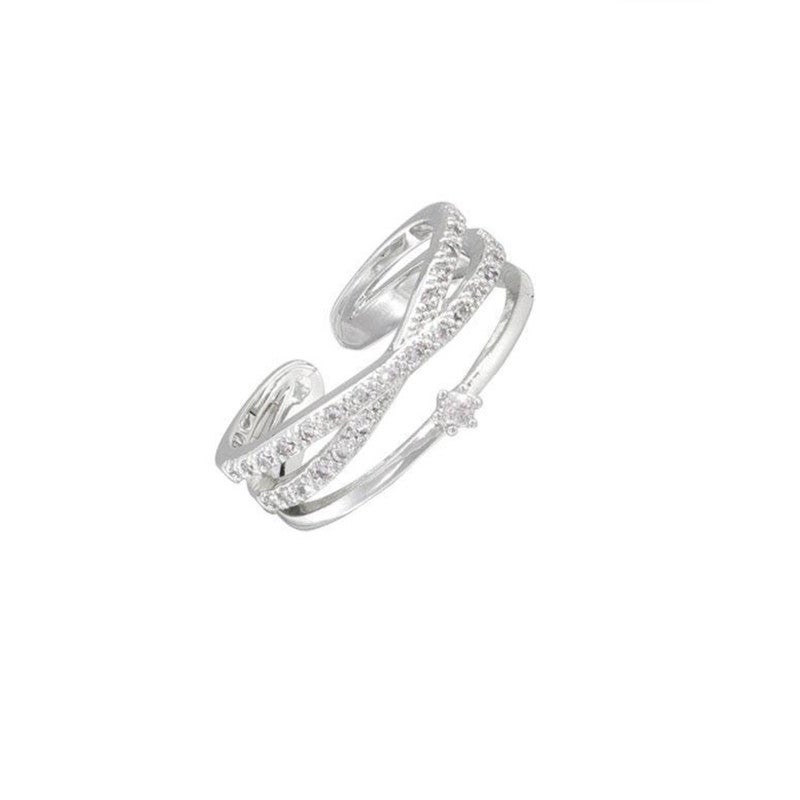 Fashion Ring Adjustable Alloy Wedding Band - Stylish Elegant Jewelry For Women Parties Daily - Image 5