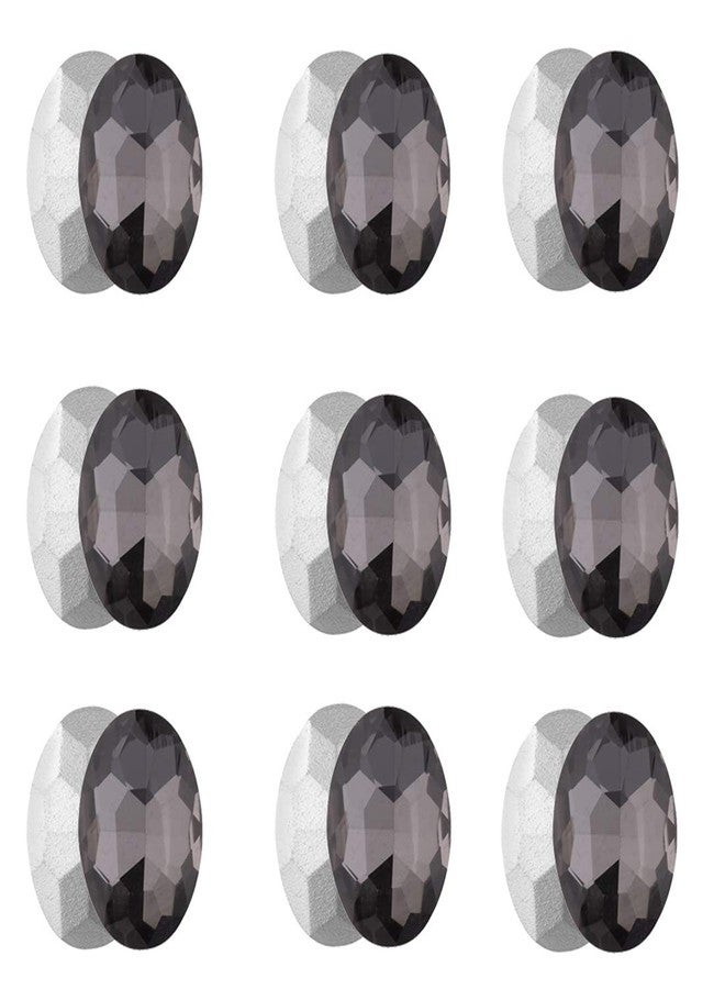 DIY Crafts Pack of 10Pcs 10x1, Black Color, 10Pcs/lot 14mmx10mm Oval DIY Accessory Findings Jewellery Clasps Fittings DIY Jewellery Making(Pack of 10Pcs 10x1, Black Color) - Image 1