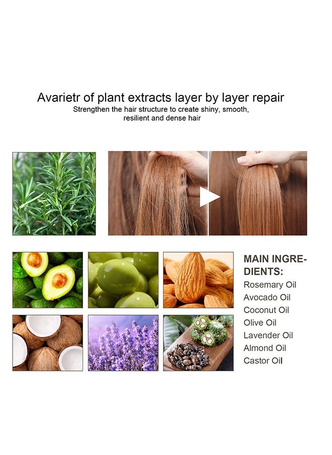 EELHOE - 100% Natural Hair Growth Oil To Help Stimulate New Hair Growth And Streng Then Hair Follicles,with Caffeine, Biotin, Castor Oil, Argan Oil, Coconut Oil, an Effective Hair Mask to Increase Hair Density - Image 1