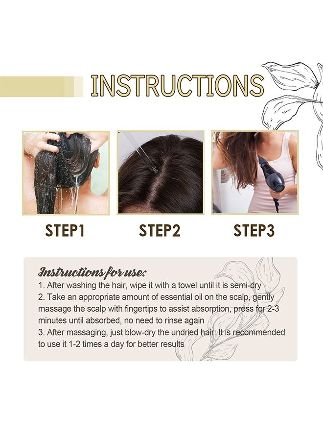 EELHOE - 100% Natural Hair Growth Oil To Help Stimulate New Hair Growth And Streng Then Hair Follicles,with Caffeine, Biotin, Castor Oil, Argan Oil, Coconut Oil, an Effective Hair Mask to Increase Hair Density - Image 1