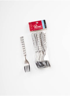 Hic Japanese steel dessert fork 12 pieces silver color 