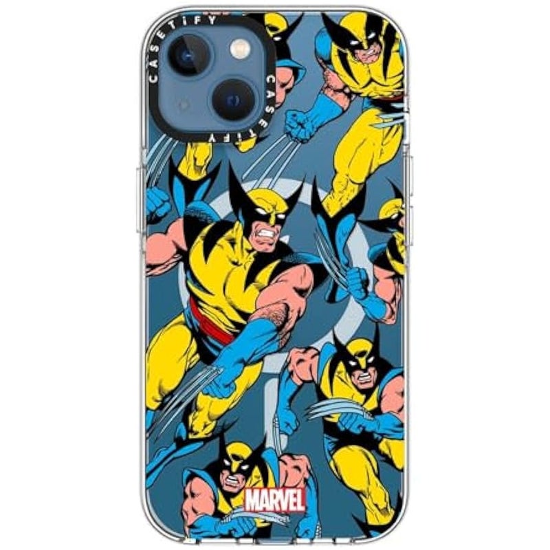 Casetify Clear iPhone 13 Case 【Deadpool & Wolverine Co-Lab/Not Yellowing / 6.6ft Drop Protection/Magsafe】 - Wolverine Pattern Case - Clear - Image 5