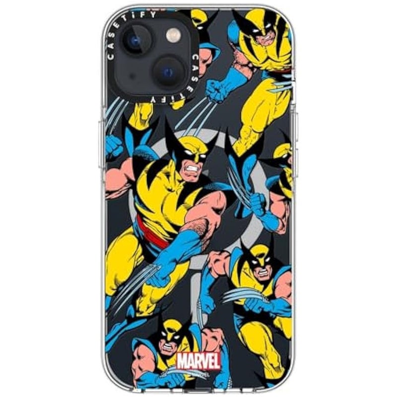 Casetify Clear iPhone 13 Case 【Deadpool & Wolverine Co-Lab/Not Yellowing / 6.6ft Drop Protection/Magsafe】 - Wolverine Pattern Case - Clear - Image 4