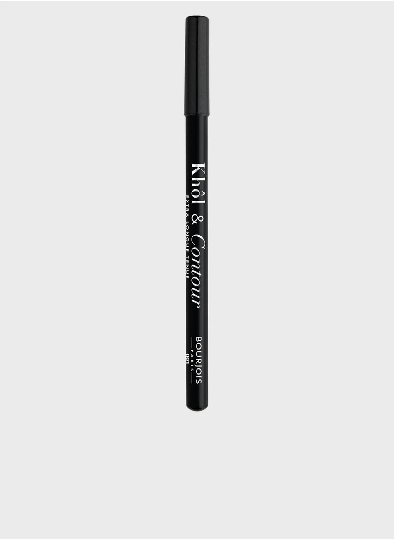 BOURJOIS PARIS Bourjois Khol And Contour Eye Pencil – 01 – Noir-Issime, 1.2g