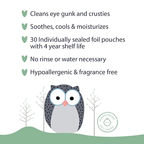 Natural Essentials Lil' Peepers Baby Eye Wipes and Eyelid Cleanser, Preservative-Free & Rinse-Free, Pediatrician Recommended Hypoallergenic Soft Eyelid Wipes for Babies, Kids and Adults (30 Count) - Image 4