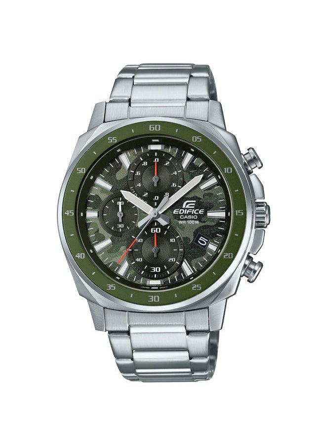 EDIFICE CASIO - Stainless Steel Chronograph Watch EFV-600D-3CVUDF - Image 1
