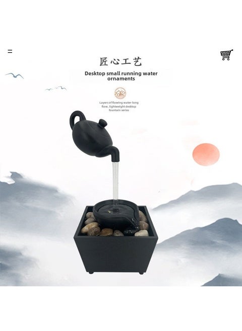 1 x 5 pcs New Floating Teapot Fountain Decor With battery box 2