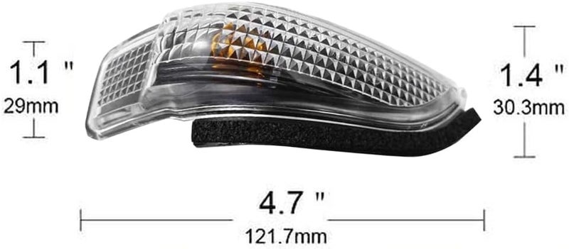 MASO Turn Signal Light for Left Rear View Mirror - Compatible with Camry, Corolla, Prius - Image 4