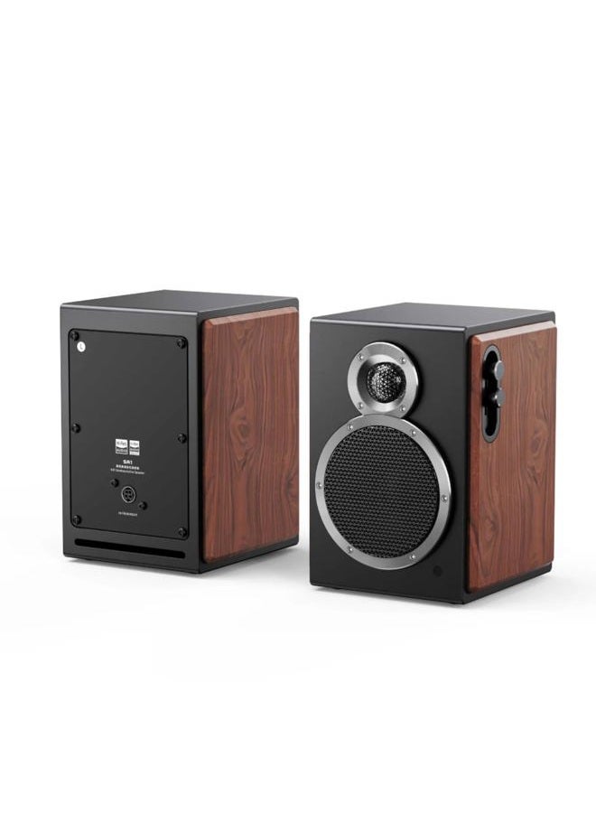 FiiO SA1 High-Fidelity Desktop Speaker. 31-Band PEQ, LDAC Bluetooth,20W2+5W2 Output, Phono Preamp, Wood Fiber Woofer, Aluminum-Magnesium Tweeter (Black) - Image 2