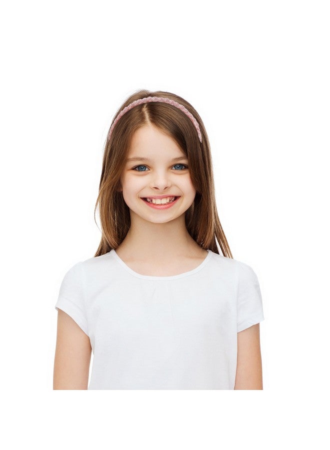 Mtlee 6 Pieces Beaded Headbands For Women Sparkly Crystal Beaded Hair Hoop Hairbands Multiple Color Hair Accessories Head Bands Christmas Gift(Classic Colors) - Image 2