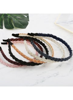 Mtlee 6 Pieces Beaded Headbands For Women Sparkly Crystal Beaded Hair Hoop Hairbands Multiple Color Hair Accessories Head Bands Christmas Gift(Classic Colors)  - Image 5