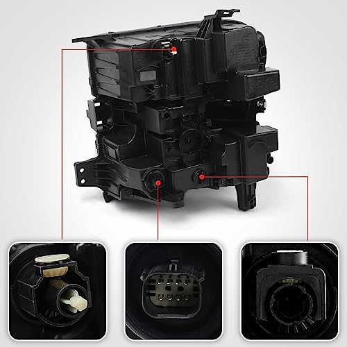Huray Headlight Assembly for Chevy Silverado 2019 2020 2021 2022 1500 [Only for LED Version] LED DRL Head Lamp for Chevy Silverado Accessories (Driver Side) - Image 5