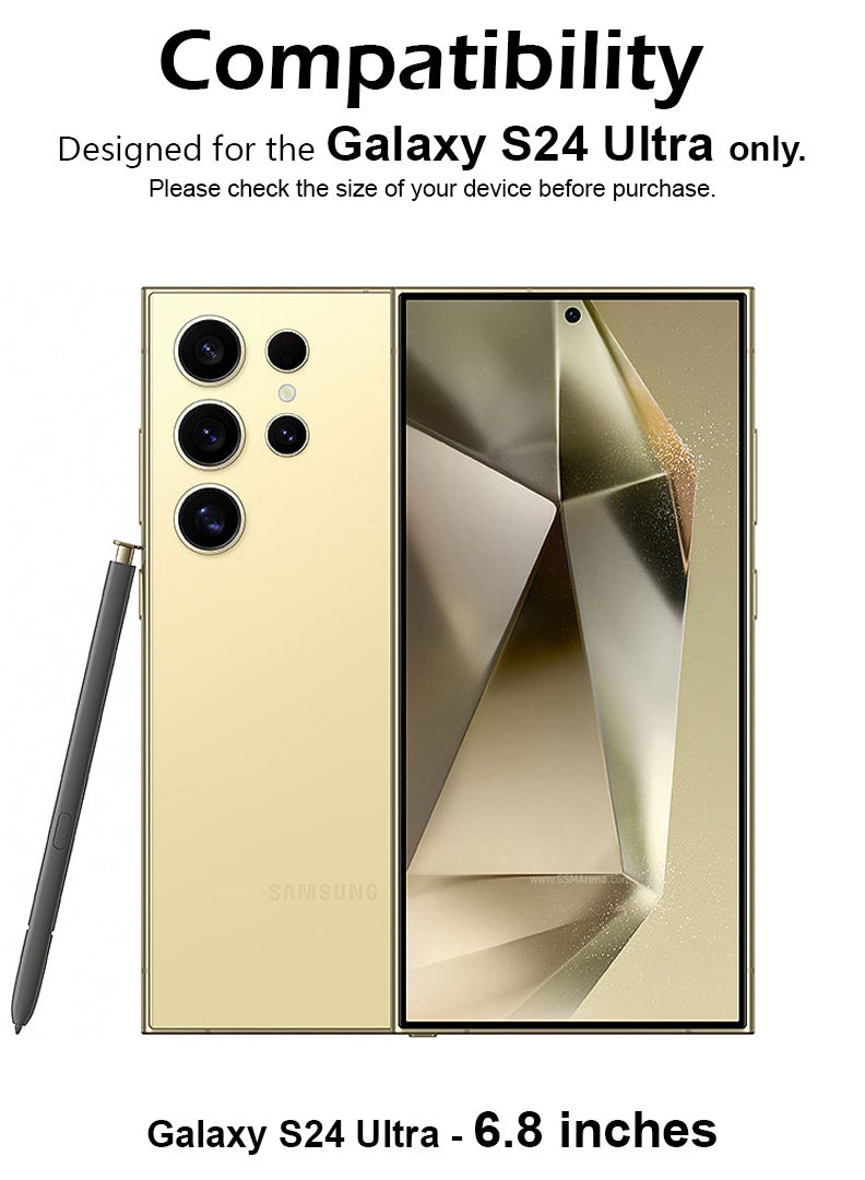 Youqin Home 2 Pack Privacy Screen Protector For Samsung Galaxy S24 Ultra 9H Hardness Anti Spy Tempered Glass [100% Privacy Protection], Bubble Free Easy Installation, Full Coverage And Anti Scratch - Image 2