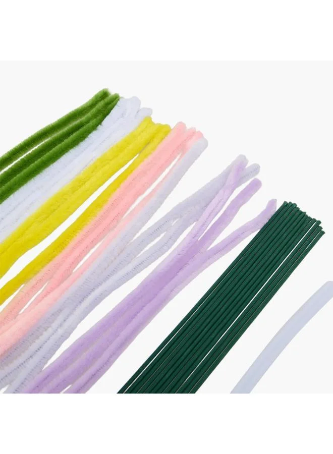 فايندز Findz DIY Chenille Flower Making Kit