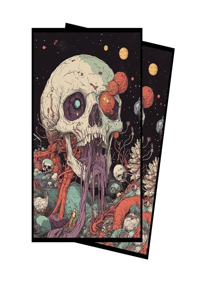 Paramint Psychedelic Skull 2 MTG Card Sleeves (Smooth) - 104 Count Standard Size TCG Sleeves - Compatible with Magic The Gathering - Double Sleeving - Original Art Design, Premium Protection - Image 1