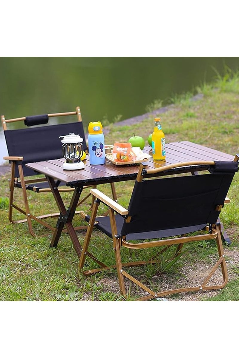 توبيز طاولة توبي Table-01 خشبية قابلة للطي، بدعامة 6 أرجل، أنيقة ومحمولة للمخيمات، النزهات، الاستخدام الداخلي والخارجي، وأعمال الحرف - Image 2
