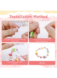 Zibuyu Zibuyu® DIY Jewellery Making Kit for Girls, Bracelet Beads Kit for Kids with Storage Case, 24-Grid Colorful Beads for Bracelet Making Kit Friendship Bracelet Art and Craft Kit Birthday Gift for Girls  - Image 5