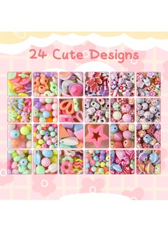 Zibuyu Zibuyu® DIY Jewellery Making Kit for Girls, Bracelet Beads Kit for Kids with Storage Case, 24-Grid Colorful Beads for Bracelet Making Kit Friendship Bracelet Art and Craft Kit Birthday Gift for Girls  - Image 3