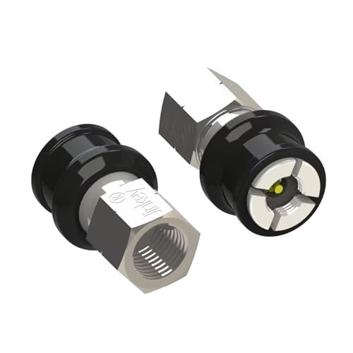 JINKEY Lock On Air Chuck for Schrader Valve, 1/4" FNPT Heavy Duty Brass Close Flow Straight Locking Tire Chuck Quick Release Air Chuck for Pressure Gauge Tire Inflator Compressor Accessories - Image 2