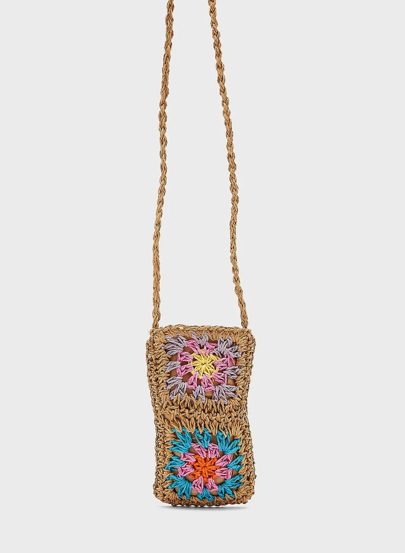 TOPSHOP Crochet Pouch Bag