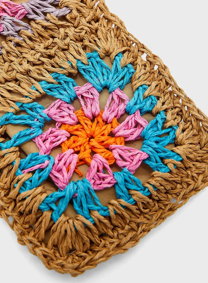 TOPSHOP Crochet Pouch Bag