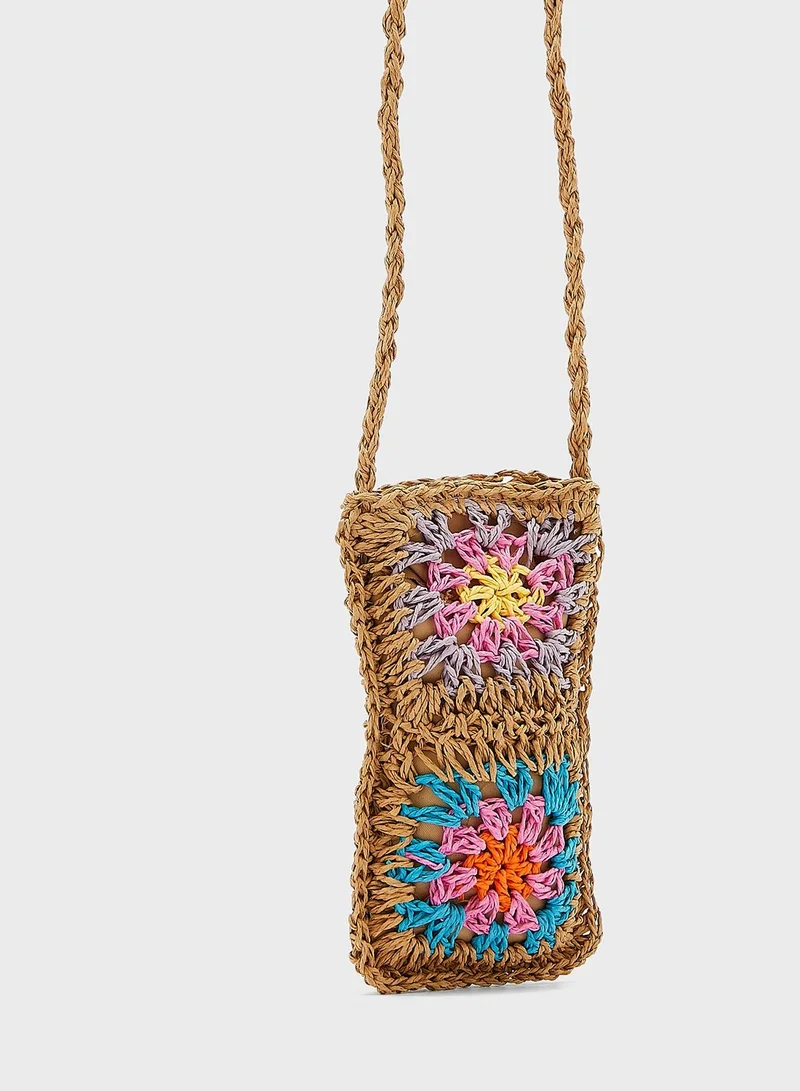 TOPSHOP Crochet Pouch Bag