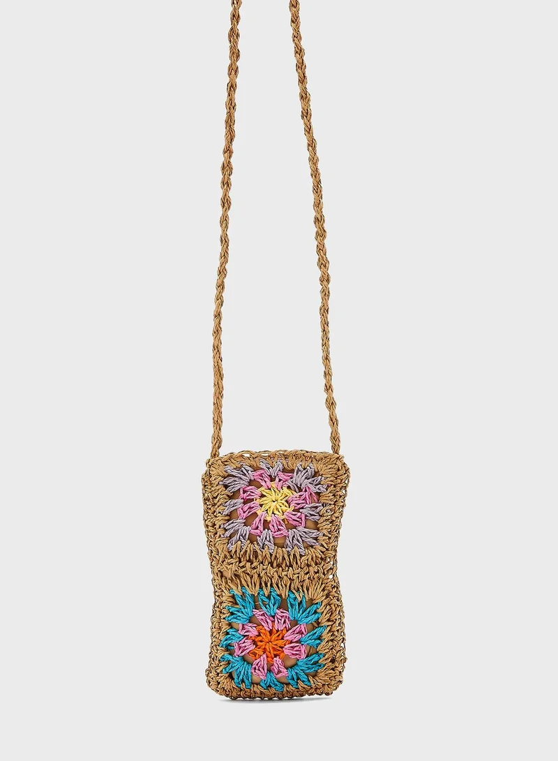 TOPSHOP Crochet Pouch Bag