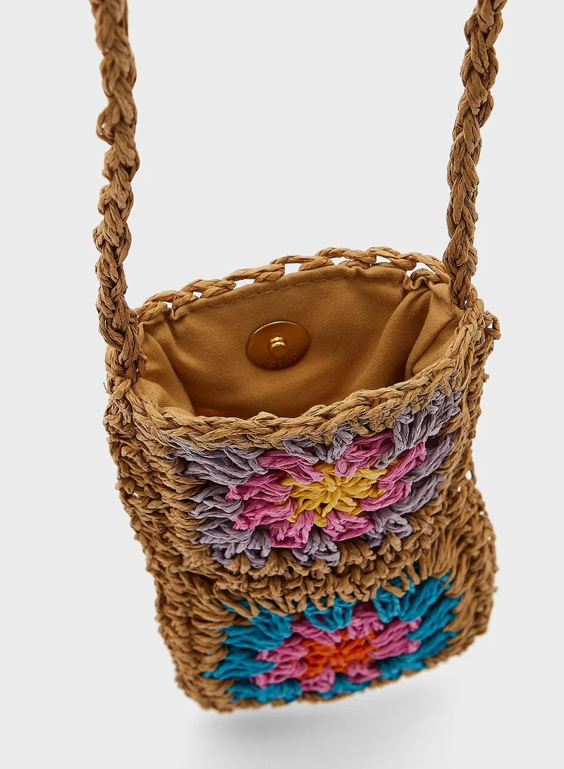 TOPSHOP Crochet Pouch Bag