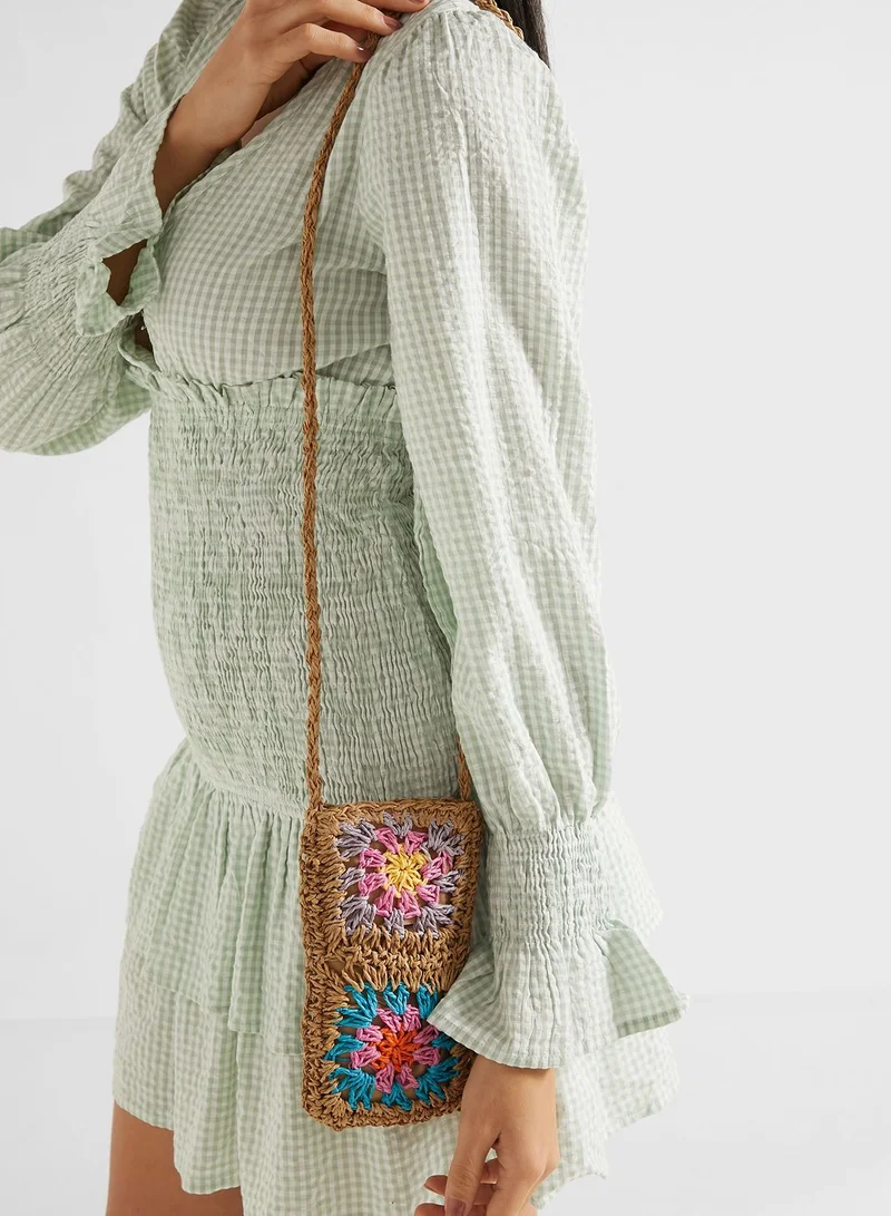 TOPSHOP Crochet Pouch Bag