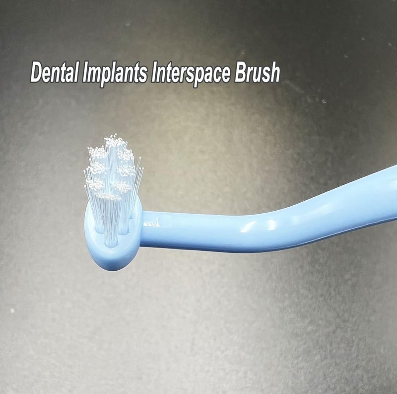 HRASY Orthodontic Toothbrush Small Tuft Toothbrush Tiny Compact Interspace Brush for Dental Implants, Braces and Teeth Detail Cleaning, 4 Pieces (4 Colors D) - Image 4