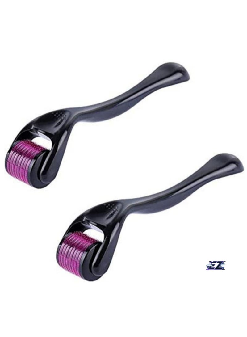 ELTRAZONE Derma Roller Hair Growth Roller – Titanium 540 Micro Needles for Face, Neck & Body, 0.5mm & 1mm Needling for Wrinkles, Acne Scars & Stretch Marks Treatment - Image 1