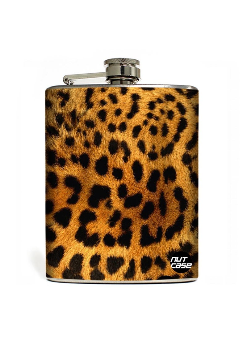 Nutcase Designer Hip Flask 7 Oz Nutcase Tiger Print 