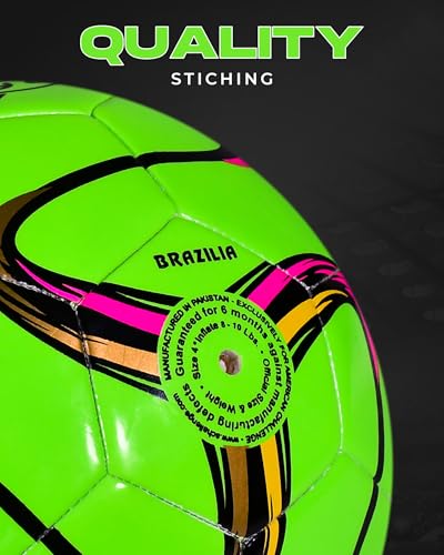 American Challenge Brasilia Soccer Ball – Professional Training Soccer Ball for Grass Fields – Durable TPU Machine Stitched Soccer Balls – Sizes 2, 3, 4 & 5 – Outdoor Practice & Match Play - Image 2