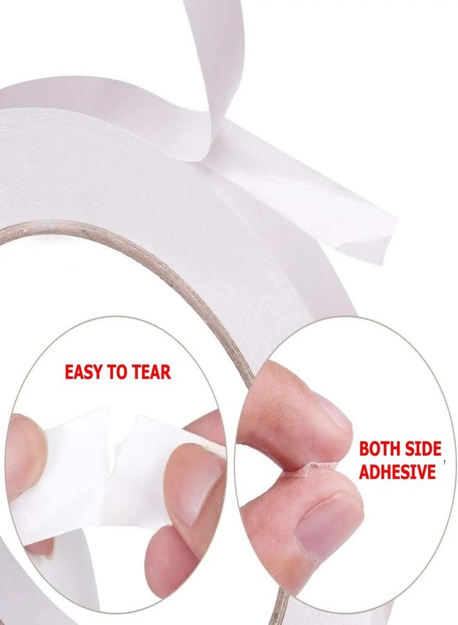 ISAN Double Side Tissue Tape Width 12mm (1/2" Approx) X Length 50 Meters (3 Pcs Set) for Crafting, Scrapbooking, Gift Wrapping, DIY projects - Image 2