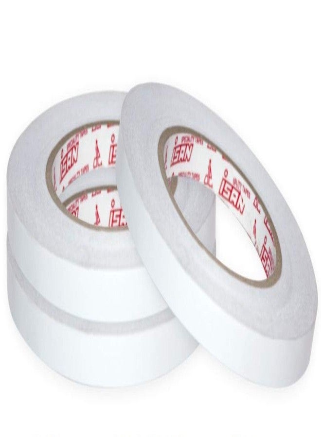 ISAN Double Side Tissue Tape Width 12mm (1/2" Approx) X Length 50 Meters (3 Pcs Set) for Crafting, Scrapbooking, Gift Wrapping, DIY projects - Image 1
