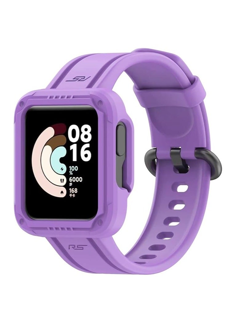 Replacement Wrist Band Compatible with Xiaomi MI Watch Lite/Redmi Watch 2 Lite/Poco Watch/Redmi Watch 2/Horloge 2 Adjustable Soft Silicone Wrist Strap with Cover - Image 1