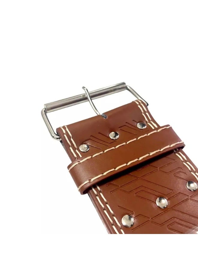 MDBuddy LEATHER WEIGHTLIFTING MDBUDDY BELT MD1697 BROWN small size - Image 4