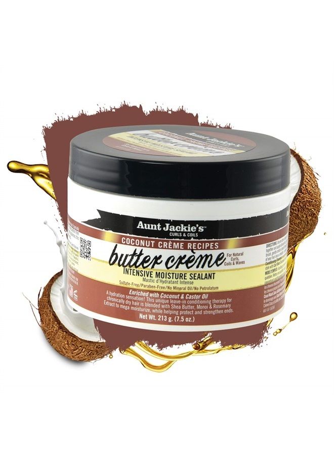 Aunt Jackie's وصفات كريمة جوز الهند، مرطب كريمة مكثف، علاج تكييف للشعر الجاف، 7.5 أونصة - Image 2