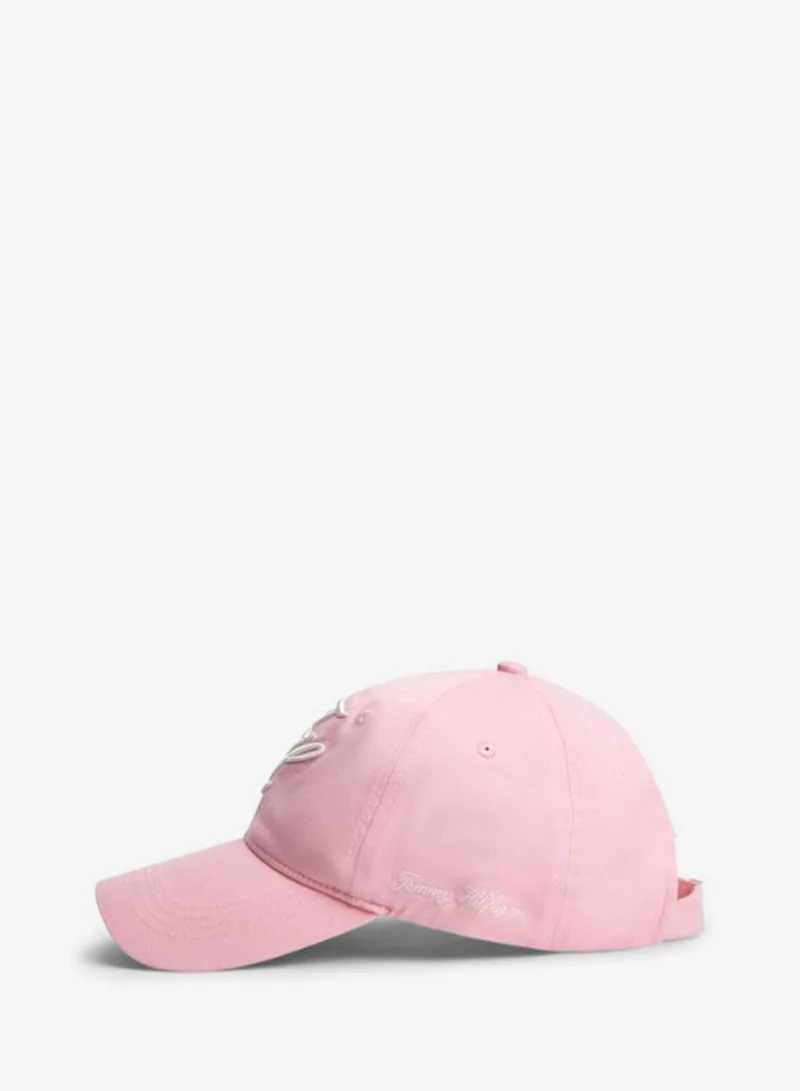 Tommy Hilfiger Classic Pink Logo Embroidery Baseball Cap for Women | Best Price UAE