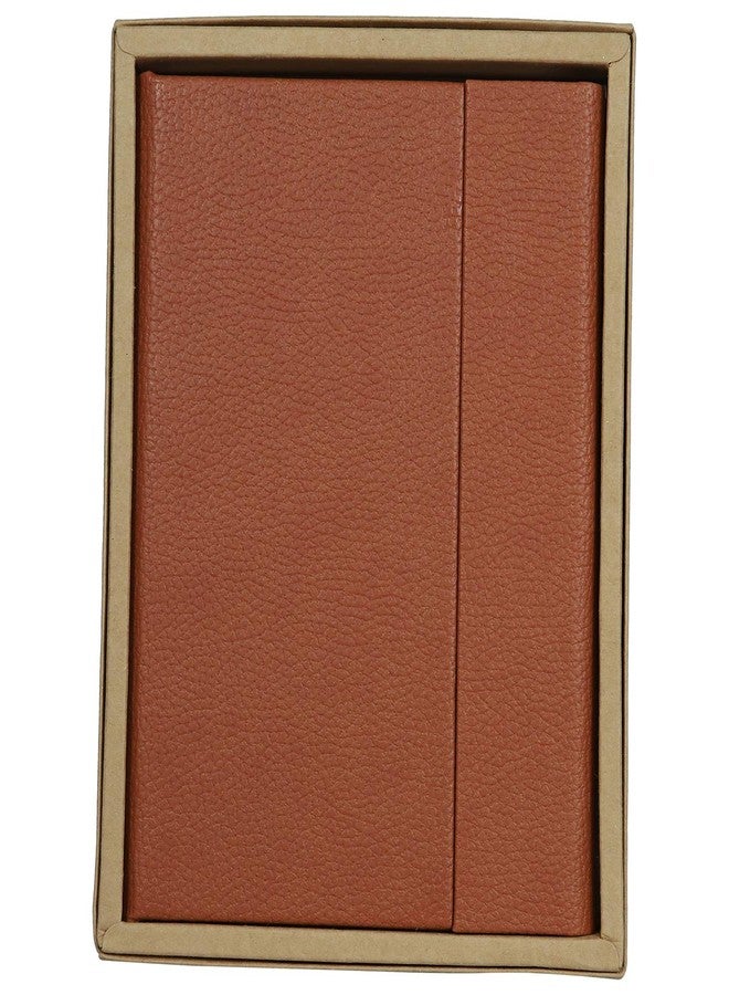 Kitabby - Legacy Magnet - A5 Size - Hard Bound Notebook with Magnetic Flap - PU Leather Cover Material - (Tan) - Image 5