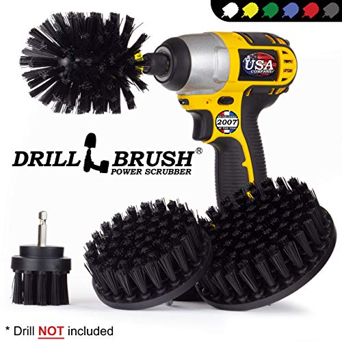 Drillbrush BBQ Grill Cleaning Kit - Safe Nylon Grill Brush | Drill Brush Set - Ultra Stiff Power Scrubber Attachments for Loose Paint, De-Scaling Rust and Graffiti Removal on Stone, Brick and Masonry - Image 4