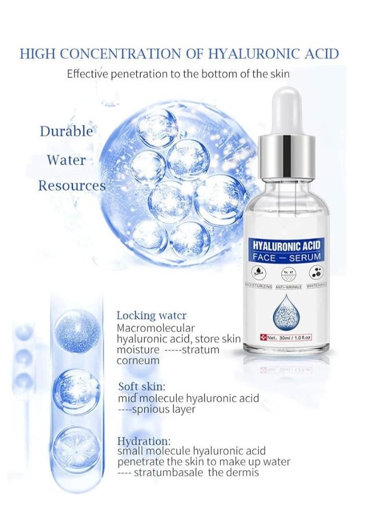 GUANJING Hyaluronic Acid Facial Serum To Fight Skin Wrinkles -30 Ml- 1pcs  - Image 5