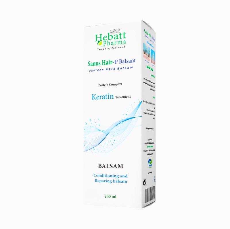 Hebat Sanos Hair Protein Conditioner - Keratin 250ml - Restore Your Hair Health and Strength