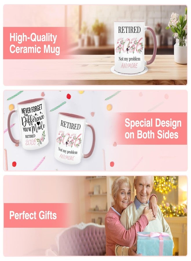 Lingdeer 2026 Retirement Gifts for Woman, 11Oz Coffee Mug with Retired 2026 Coaster, Funny Best Happy Cool Retirement Gifts or Decorations for Mom Teacher Nurse Coworker, Leaving Farewell Goodbye Gift - Image 5