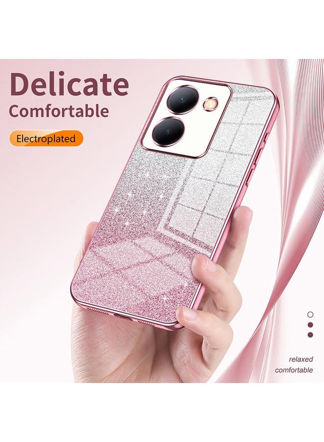 erorex Case For vivo V25 / V25e Gradient Glitter Powder Electroplated Phone Case - Image 5