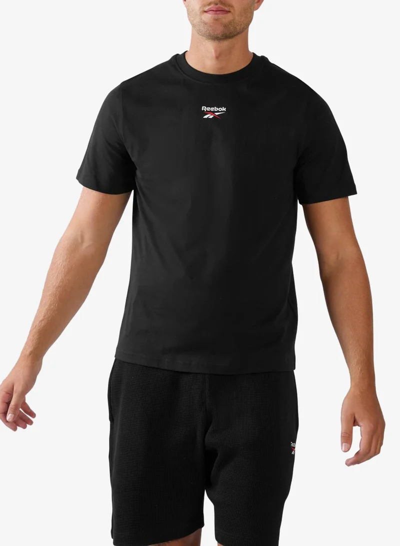 Reebok Identity 2 Colour Logo Reverse Printed T-Shirt
