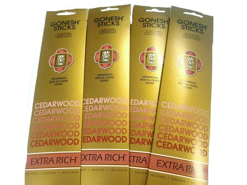 Gonesh Incense Sticks  Cedarwood lot of 4