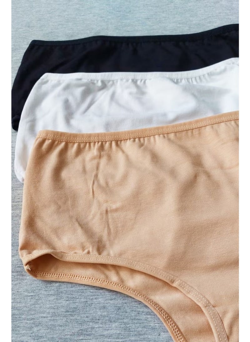 Sensu Women's Cotton High Waist 6-Piece Panties Set MIXED - Image 2