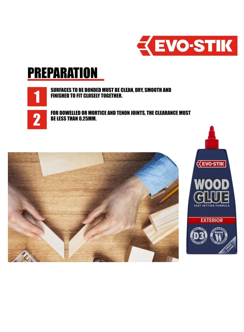 EVO-STIK Wood Glue For Exterior Applications 500ml Content - Image 4